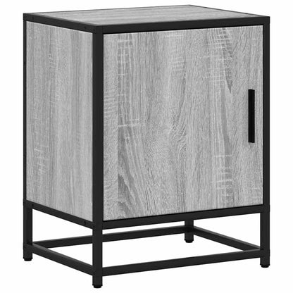 vidaXL Bedside Cabinets 2 pcs Grey Sonoma 40x31x50 cm Engineered Wood and Metal 6