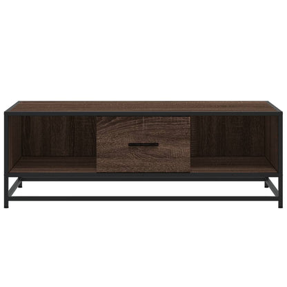 vidaXL Coffee Table Brown Oak 100x57x35 cm Engineered Wood and Metal 5