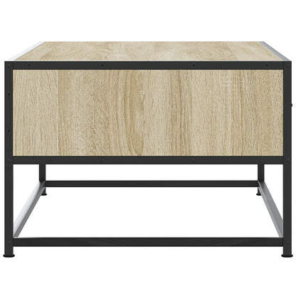 vidaXL Coffee Table Sonoma Oak 100x50x35 cm Engineered Wood and Metal 6