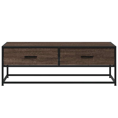 vidaXL Coffee Table Brown Oak 100x50x35 cm Engineered Wood and Metal 5