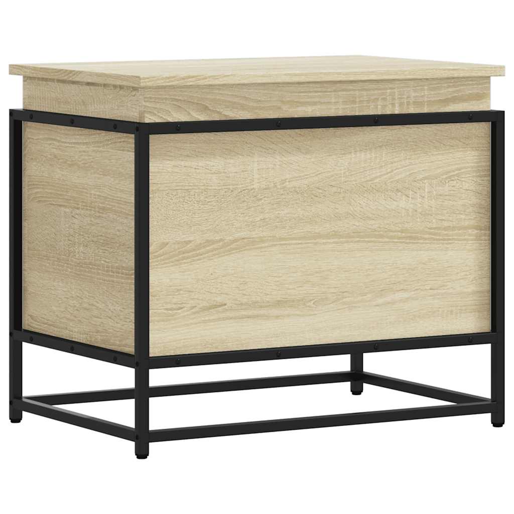 vidaXL Storage Box with Lid Sonoma Oak 60x40x51.5 cm Engineered Wood 6