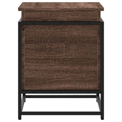 vidaXL Storage Box with Lid Brown Oak 60x40x51.5 cm Engineered Wood 5