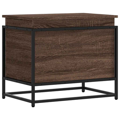 vidaXL Storage Box with Lid Brown Oak 60x40x51.5 cm Engineered Wood 6