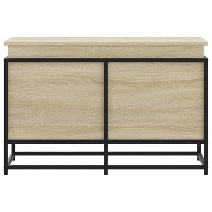 vidaXL Storage Box with Lid Sonoma Oak 80x40x51.5 cm Engineered Wood 4
