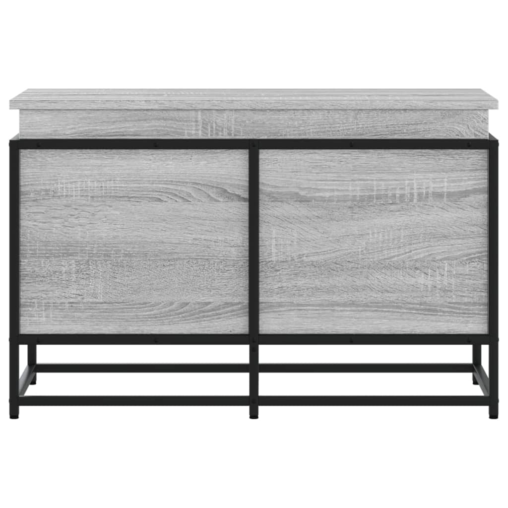 vidaXL Storage Box with Lid Grey Sonoma 80x40x51.5 cm Engineered Wood 4