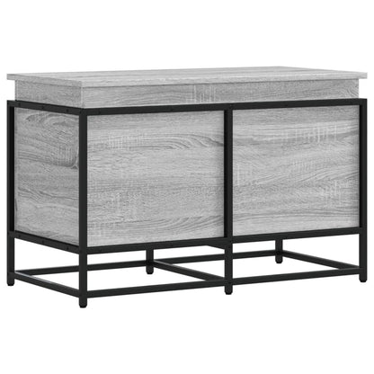 vidaXL Storage Box with Lid Grey Sonoma 80x40x51.5 cm Engineered Wood 6