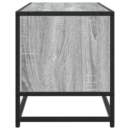 vidaXL TV Cabinet Grey Sonoma 80x34.5x40 cm Engineered Wood and Metal 5