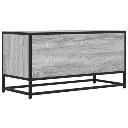 vidaXL TV Cabinet Grey Sonoma 80x34.5x40 cm Engineered Wood and Metal 6