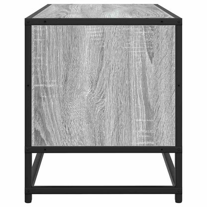vidaXL TV Cabinet Grey Sonoma 100x34.5x40 cm Engineered Wood and Metal 5