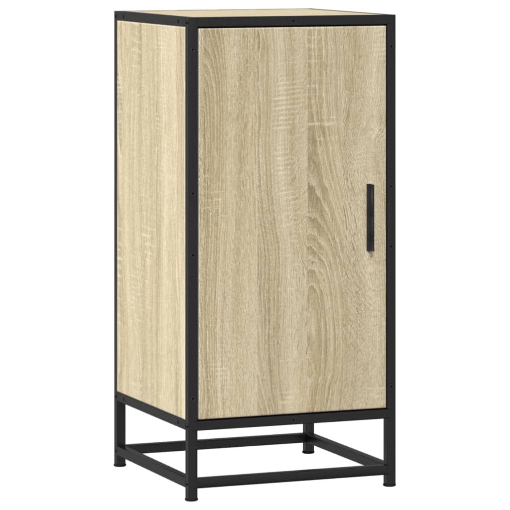 Sideboard 35,5x35x76 cm Engineered Wood and Metal Sonoma oak