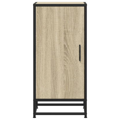 vidaXL Sideboard Sonoma Oak 35.5x35x76 cm Engineered Wood and Metal 4