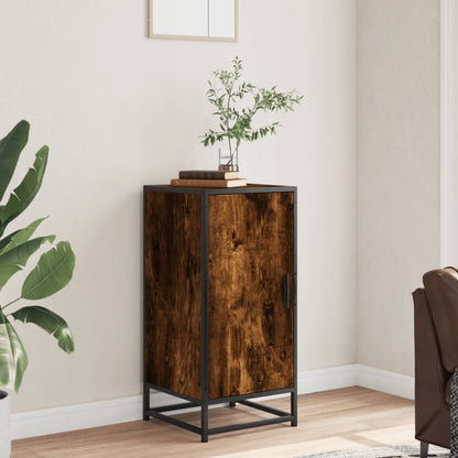 vidaXL Sideboard Smoked Oak 35.5x35x76 cm Engineered Wood and Metal 3