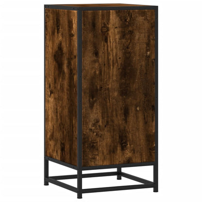 vidaXL Sideboard Smoked Oak 35.5x35x76 cm Engineered Wood and Metal 6