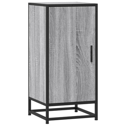 vidaXL Sideboard Grey Sonoma 35.5x35x76 cm Engineered Wood and Metal 2