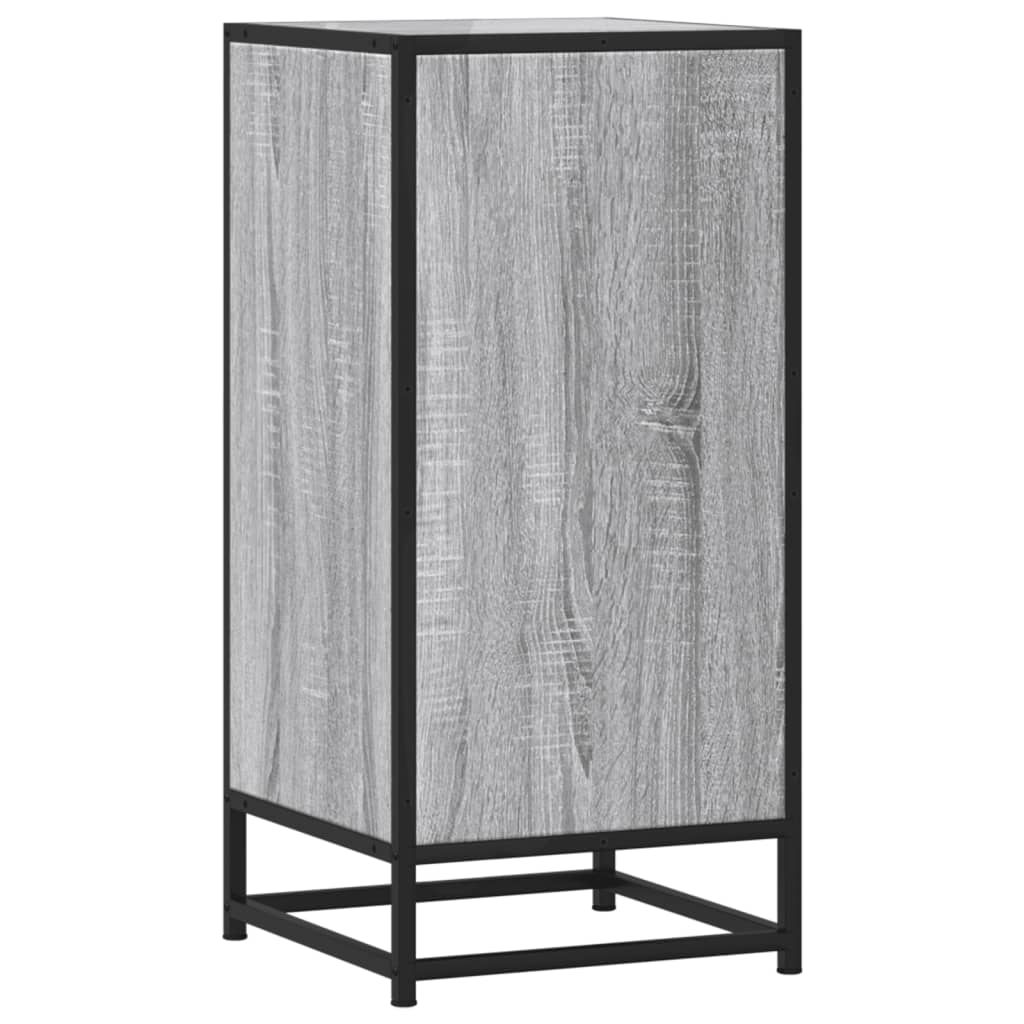 vidaXL Sideboard Grey Sonoma 35.5x35x76 cm Engineered Wood and Metal 6