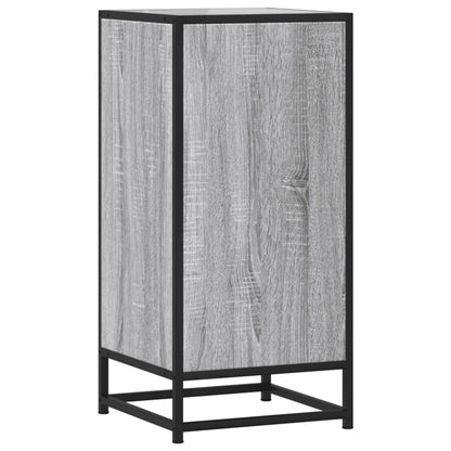vidaXL Sideboard Grey Sonoma 35.5x35x76 cm Engineered Wood and Metal 6
