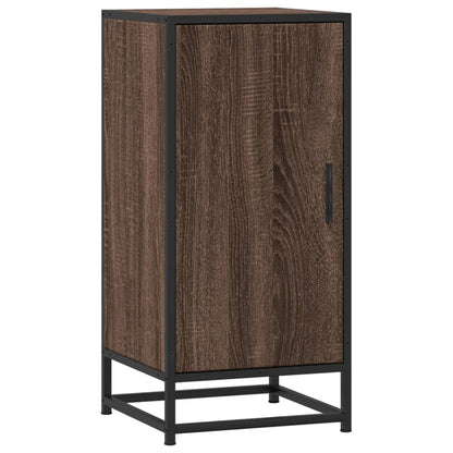 vidaXL Sideboard Brown Oak 35.5x35x76 cm Engineered Wood and Metal 2