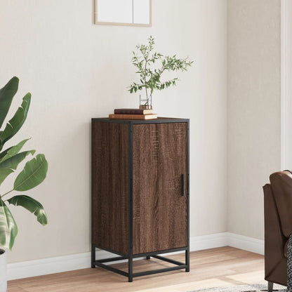 vidaXL Sideboard Brown Oak 35.5x35x76 cm Engineered Wood and Metal 3