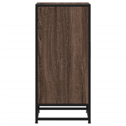 vidaXL Sideboard Brown Oak 35.5x35x76 cm Engineered Wood and Metal 5