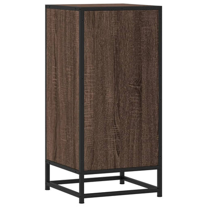 vidaXL Sideboard Brown Oak 35.5x35x76 cm Engineered Wood and Metal 6