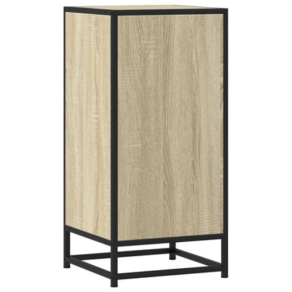 vidaXL Sideboard Sonoma Oak 35.5x35x76 cm Engineered Wood and Metal 6