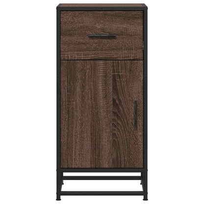 vidaXL Sideboard Brown Oak 35.5x35x76 cm Engineered Wood and Metal 4