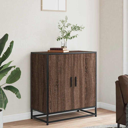 vidaXL Sideboard Brown Oak 68x35x76 cm Engineered Wood and Metal 3
