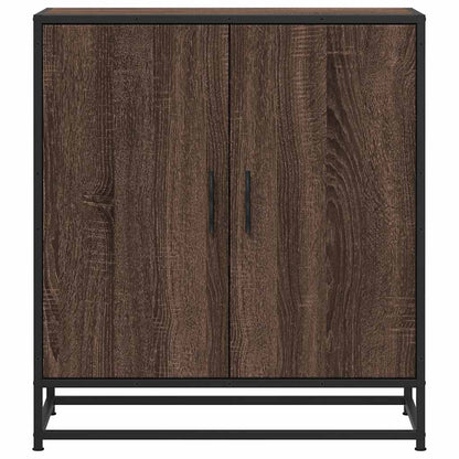 vidaXL Sideboard Brown Oak 68x35x76 cm Engineered Wood and Metal 4