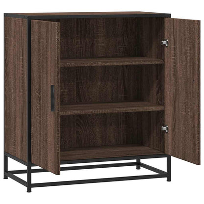 vidaXL Sideboard Brown Oak 68x35x76 cm Engineered Wood and Metal 5