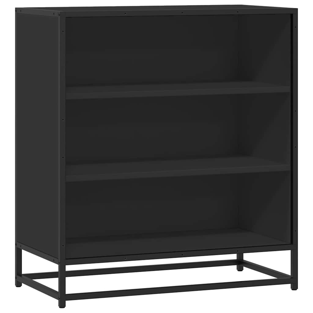 vidaXL Sideboard Black 68x35x76 cm Engineered Wood and Metal 2