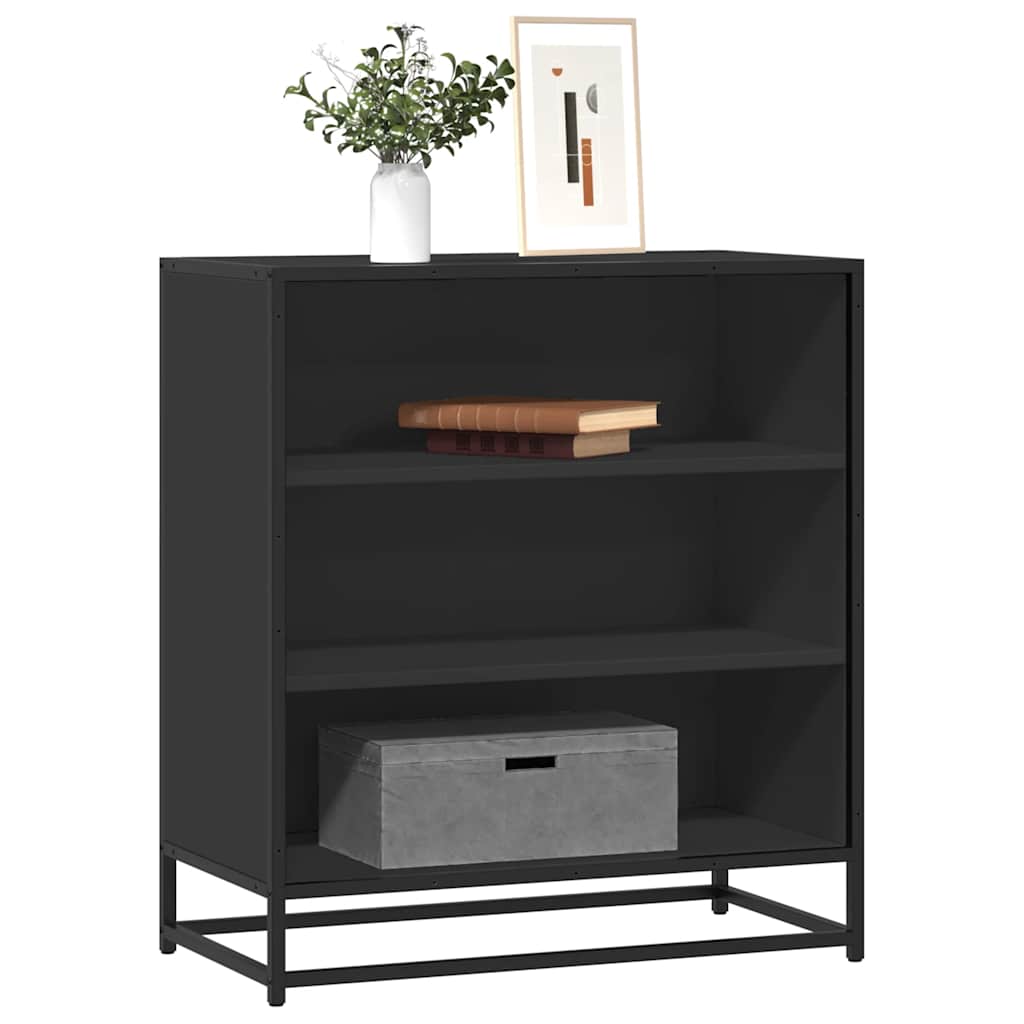 vidaXL Sideboard Black 68x35x76 cm Engineered Wood and Metal 1
