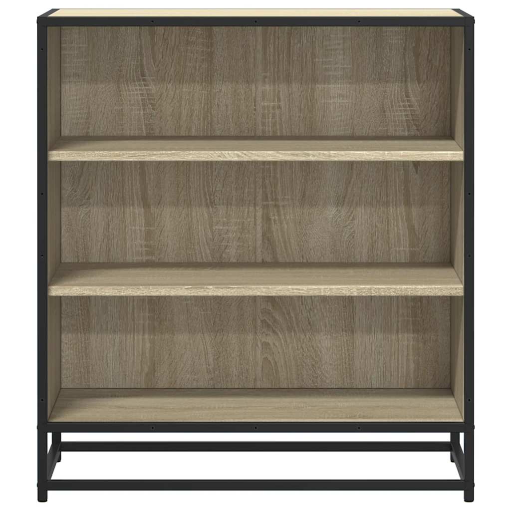 vidaXL Sideboard Sonoma Oak 68x35x76 cm Engineered Wood and Metal 4
