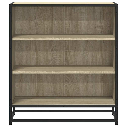 vidaXL Sideboard Sonoma Oak 68x35x76 cm Engineered Wood and Metal 4