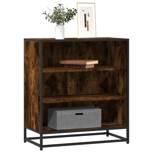 vidaXL Sideboard Smoked Oak 68x35x76 cm Engineered Wood and Metal 1