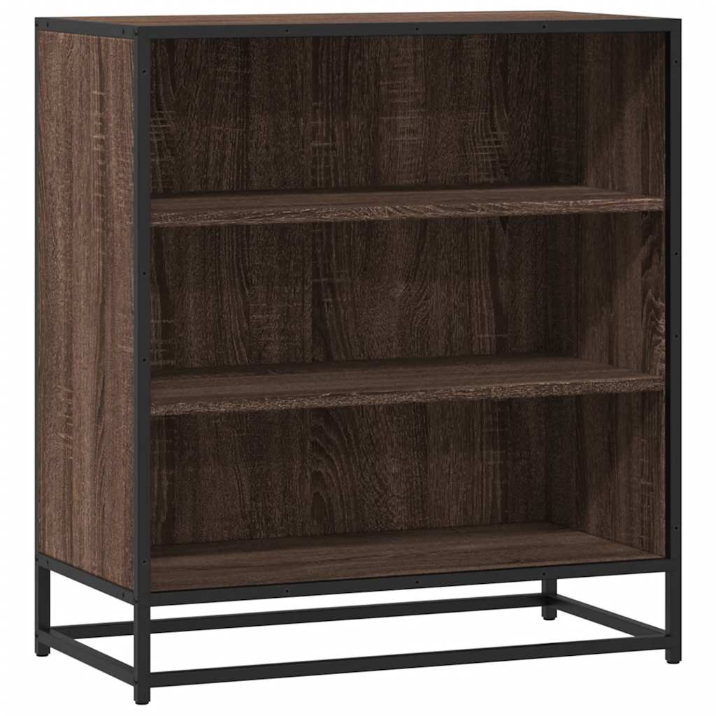 vidaXL Sideboard Brown Oak 68x35x76 cm Engineered Wood and Metal 2