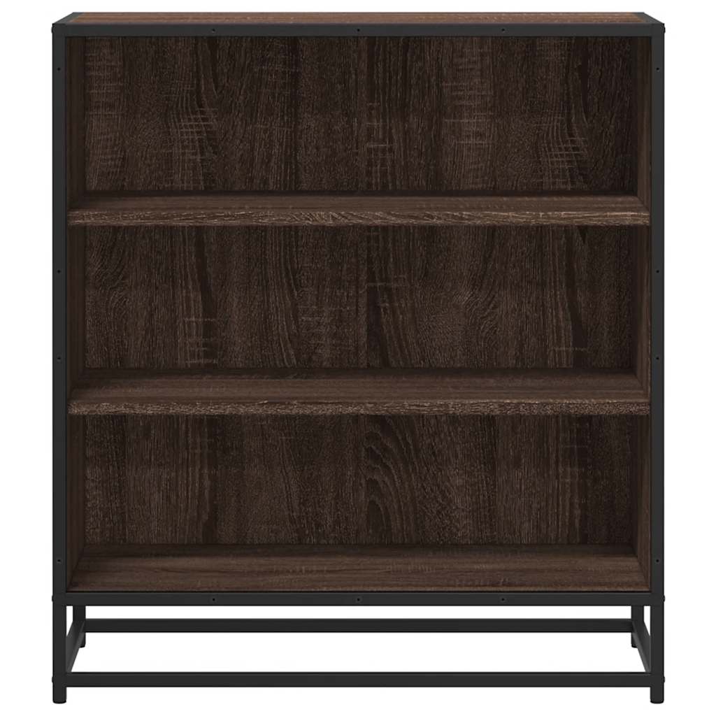 vidaXL Sideboard Brown Oak 68x35x76 cm Engineered Wood and Metal 4