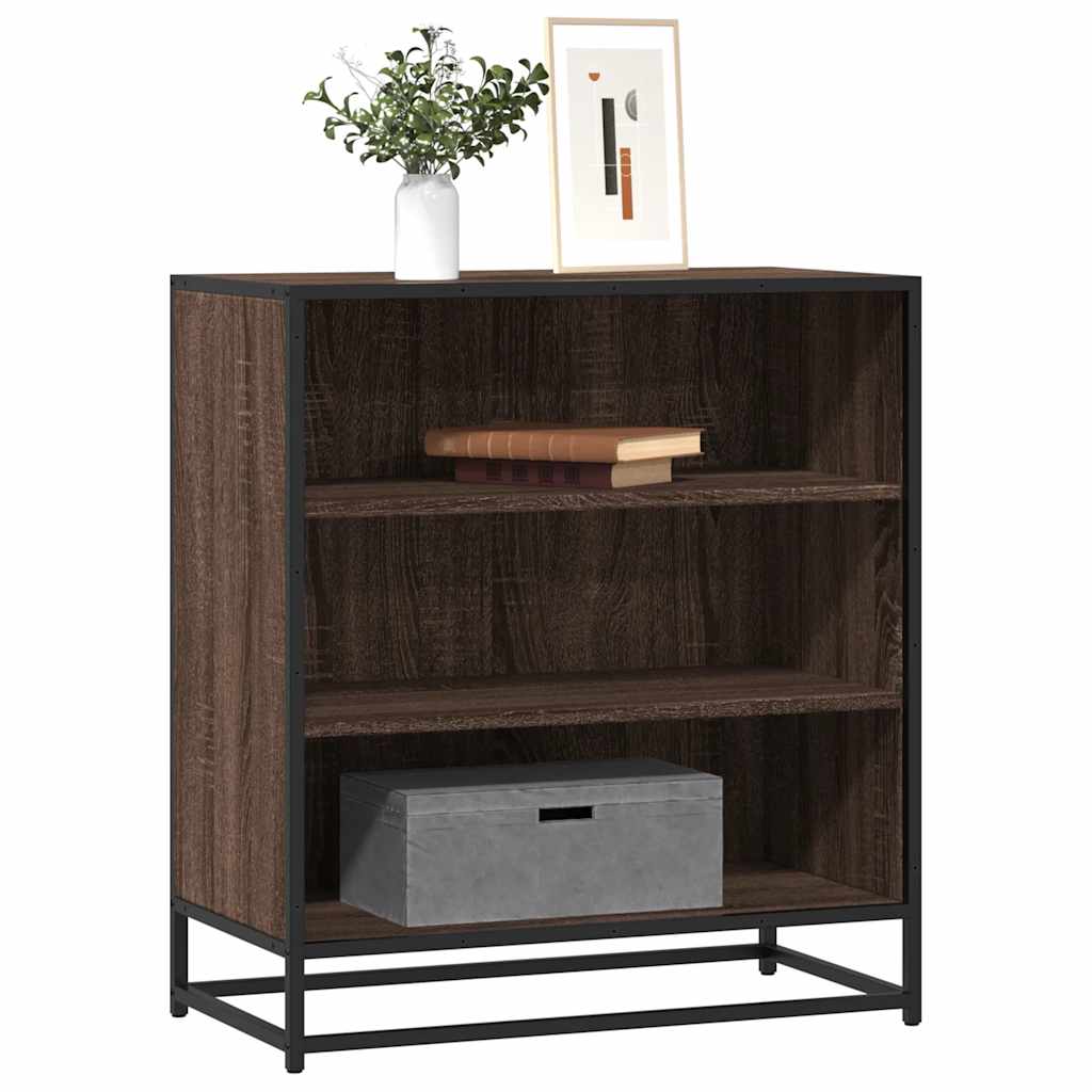 vidaXL Sideboard Brown Oak 68x35x76 cm Engineered Wood and Metal 1