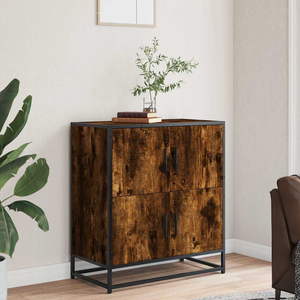 Sideboard 68x35x76 cm Engineered Wood Smoked oak