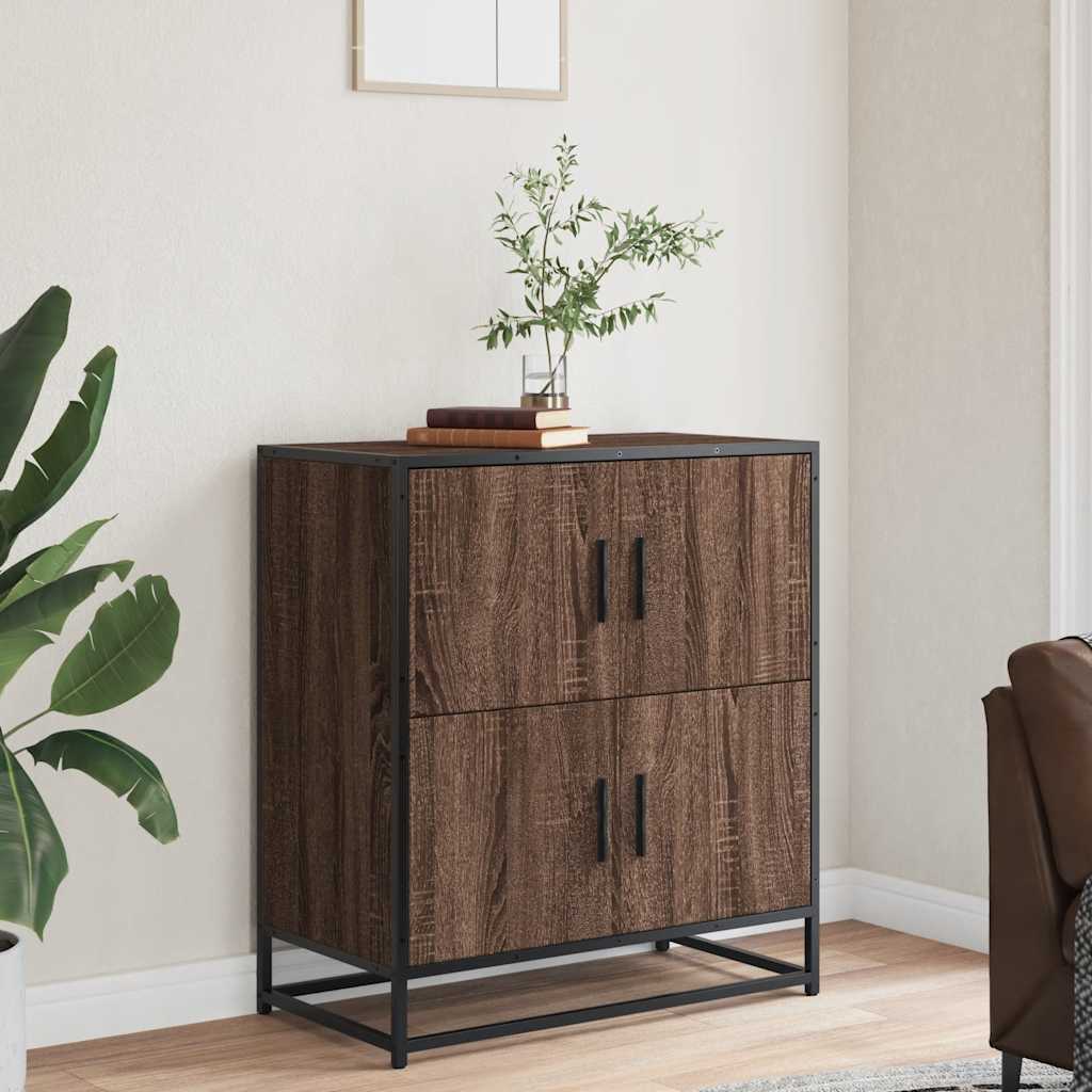 Sideboard 68x35x76 cm Engineered Wood Brown oak
