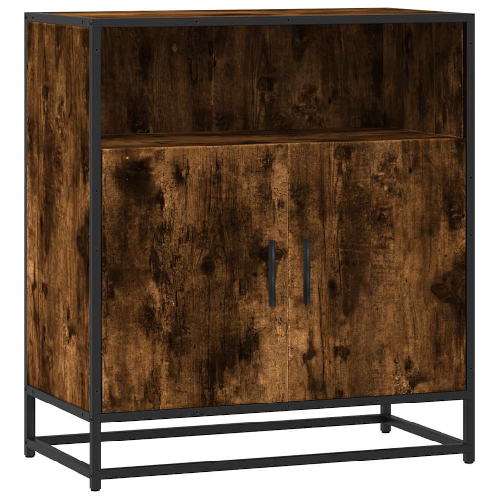 vidaXL Sideboard Smoked Oak 68x35x76 cm Engineered Wood 2