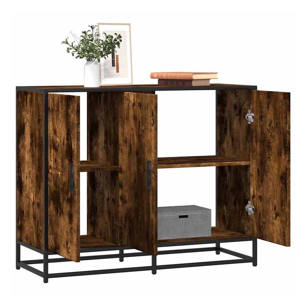 Sideboard 94x35x76 cm Engineered Wood Smoked oak