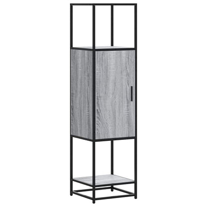 vidaXL Highboard Grey Sonoma 35.5x35x139 cm Engineered Wood and Metal 2