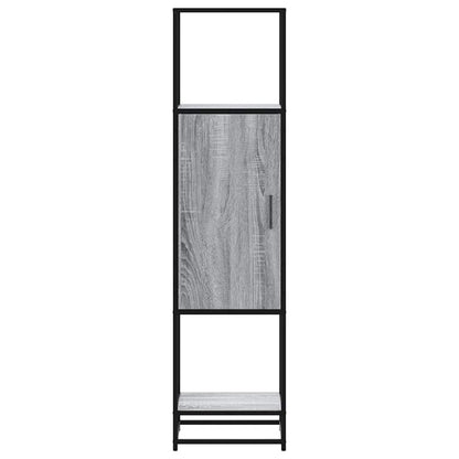 vidaXL Highboard Grey Sonoma 35.5x35x139 cm Engineered Wood and Metal 4