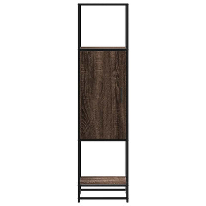vidaXL Highboard Brown Oak 35.5x35x139 cm Engineered Wood and Metal 4
