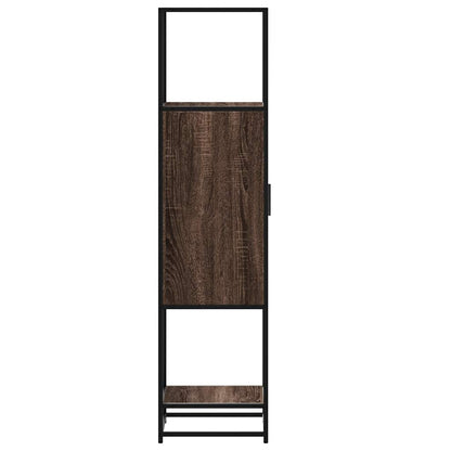 vidaXL Highboard Brown Oak 35.5x35x139 cm Engineered Wood and Metal 6