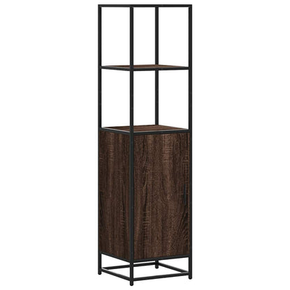 vidaXL Highboard Brown Oak 35.5x35x139 cm Engineered Wood and Metal 2