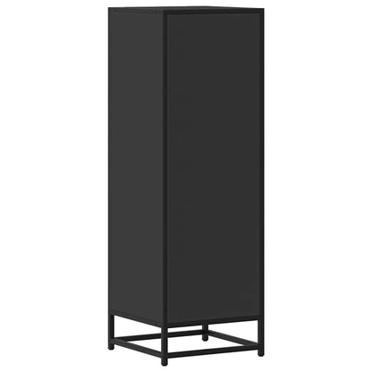 vidaXL Highboard Black 35.5x35x106.5 cm Engineered Wood and Metal 6