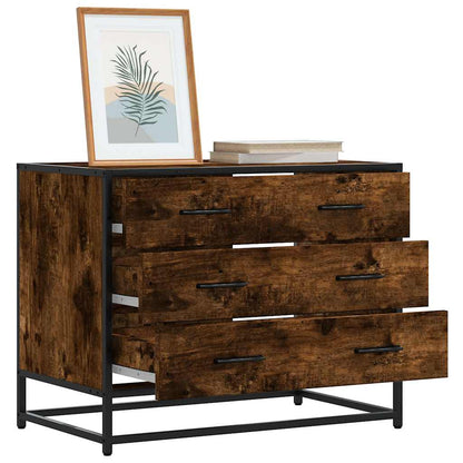 vidaXL Drawer Cabinet Smoked Oak 70x41x56 cm Engineered Wood 1
