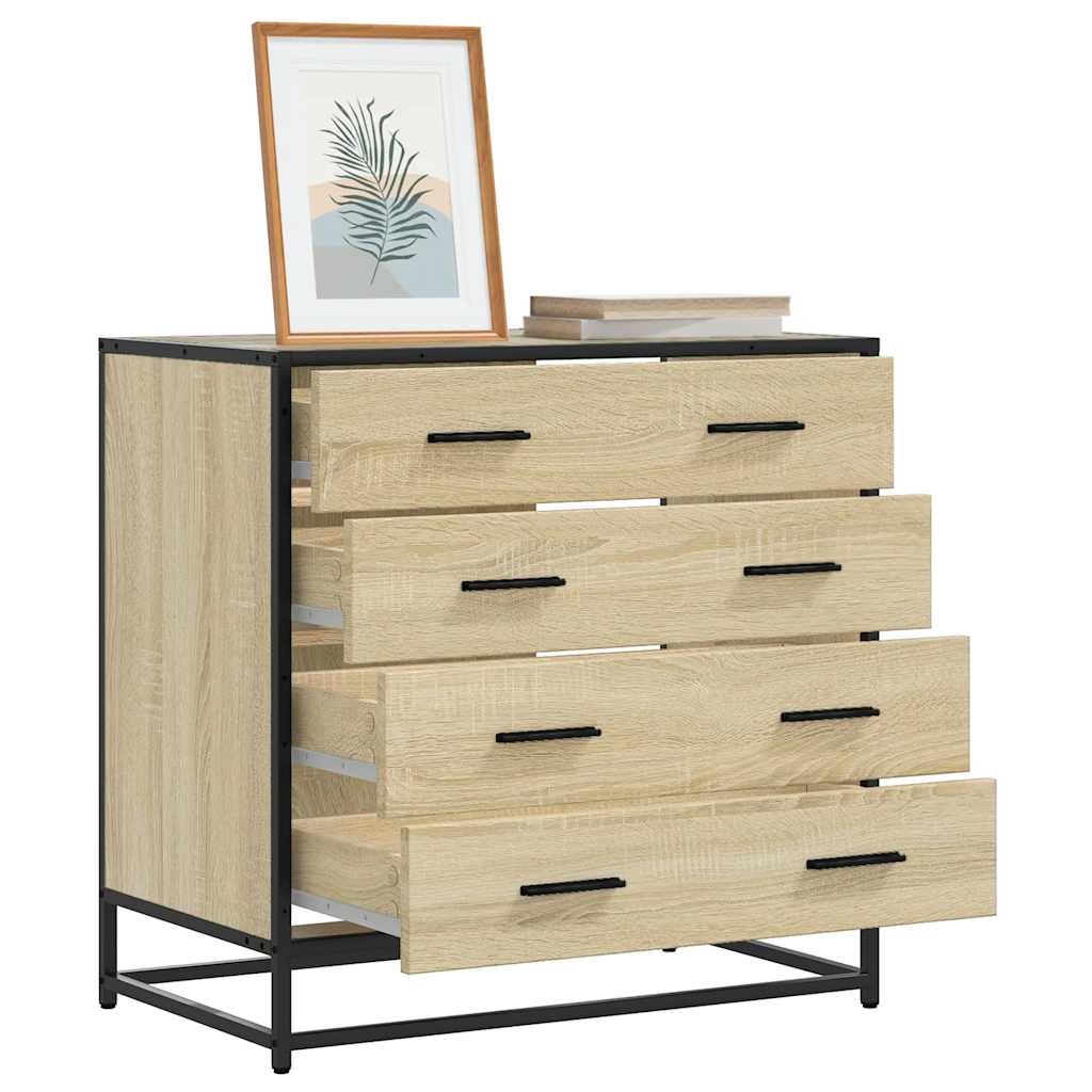 Drawer Cabinet 70x41x70 cm Engineered Wood Sonoma oak