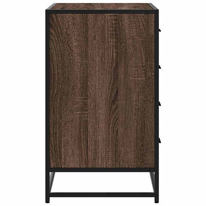 vidaXL Drawer Cabinet Brown Oak 70x41x70 cm Engineered Wood 6